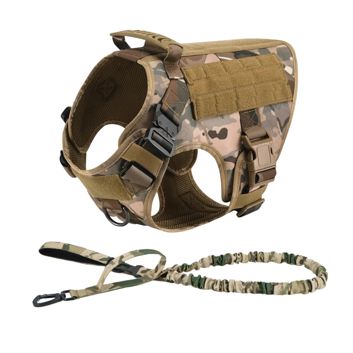 PETRAVEL Tactical Dog Harness With Leash For Training And Walking