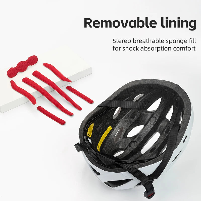ROCKBROS Integrated Cycling Helmet With Goggles For MTB Road Safety