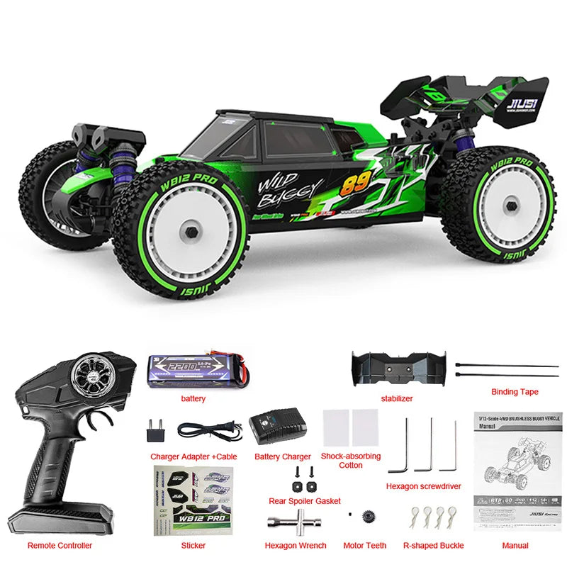 JIUSI WB12 PRO Brushless Off Road 4WD Remote Control Car