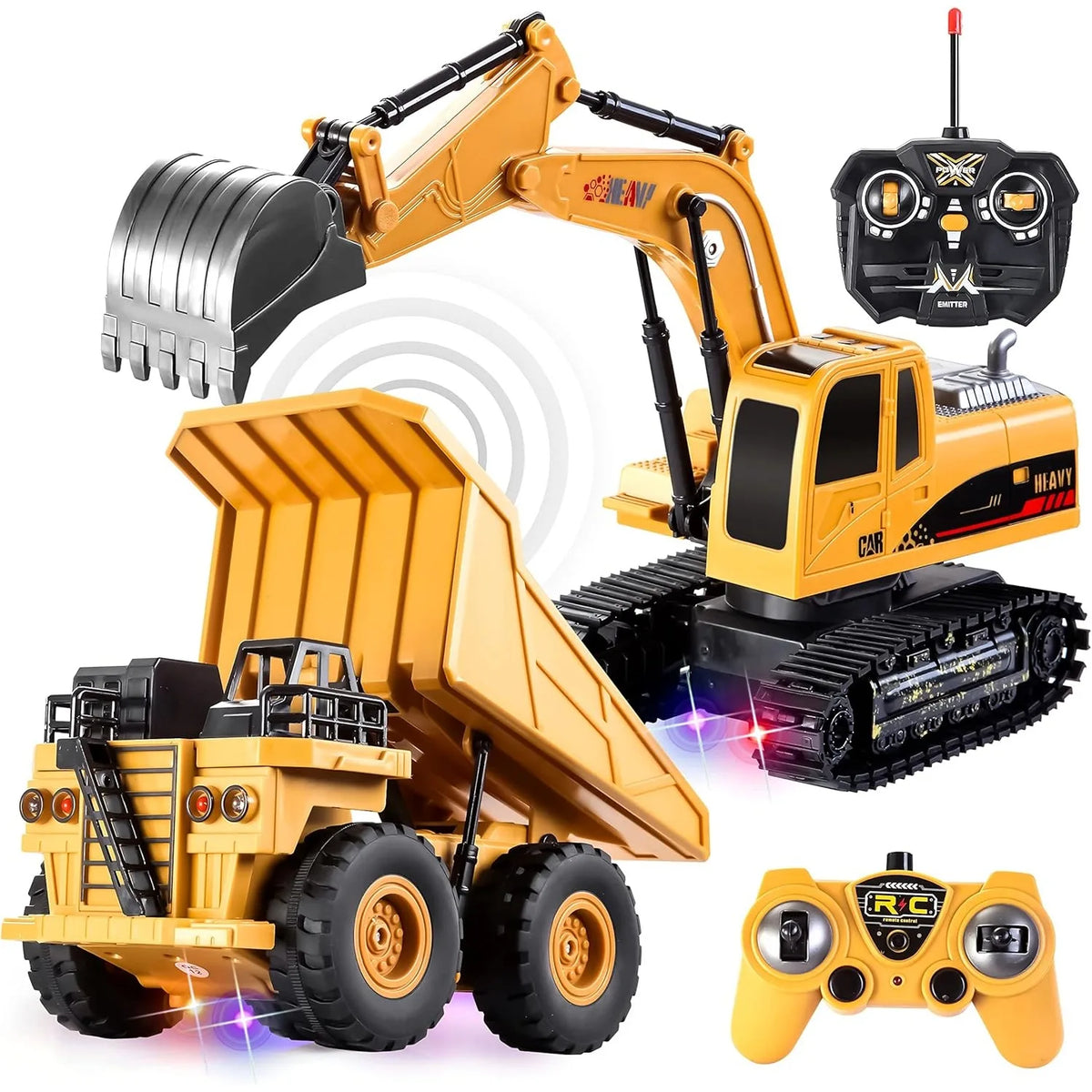 Joyfy Remote Control Construction Vehicle Toy Set For Kids