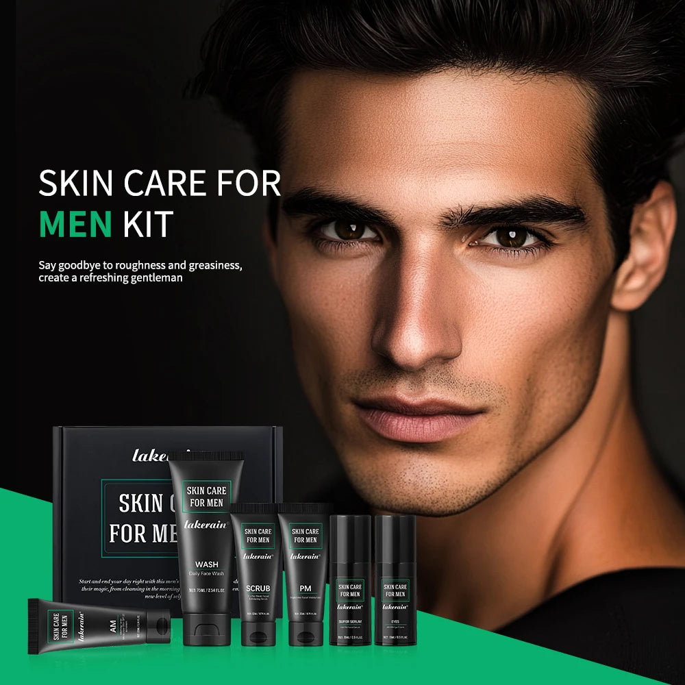 Ibcccndc Men's Deep Cleansing Skincare and Hydration Grooming Set
