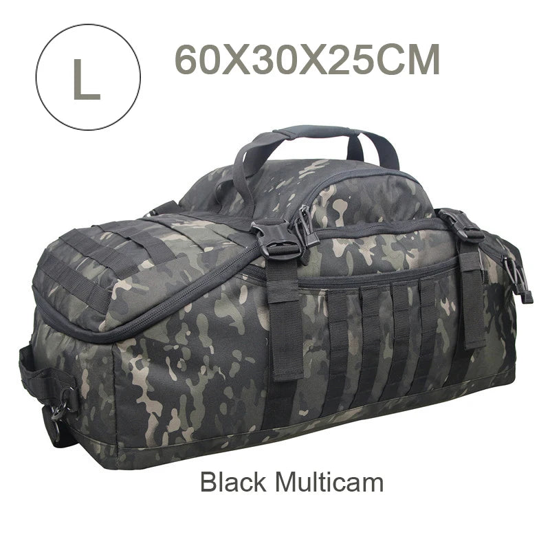 LQARMY Waterproof Convertible Travel Duffel Bag Backpack Shoulder Carry