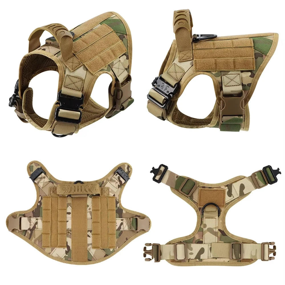 PETRAVEL Tactical Dog Harness Vest With Leash And Training Patches
