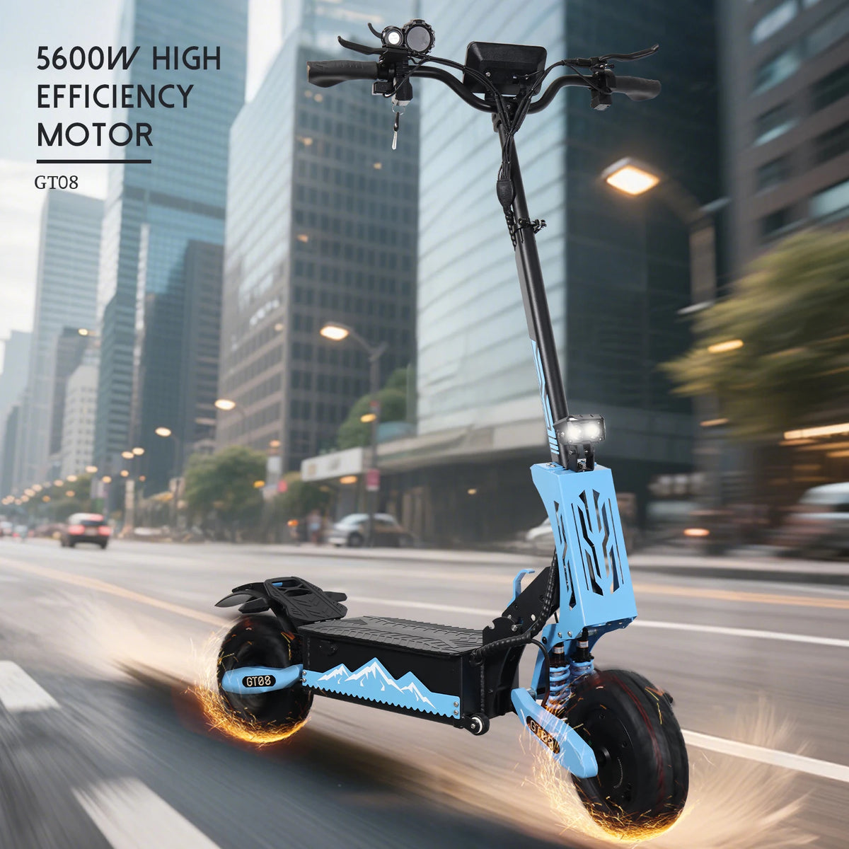 Arwibon 5600W Dual Motor Off Road Electric Scooter With Seat
