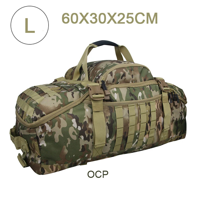 LQARMY Waterproof Convertible Travel Duffel Bag Backpack Shoulder Carry