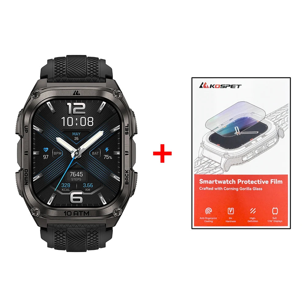 KOSPET Tank M4 Smartwatch With GPS And Health Monitoring