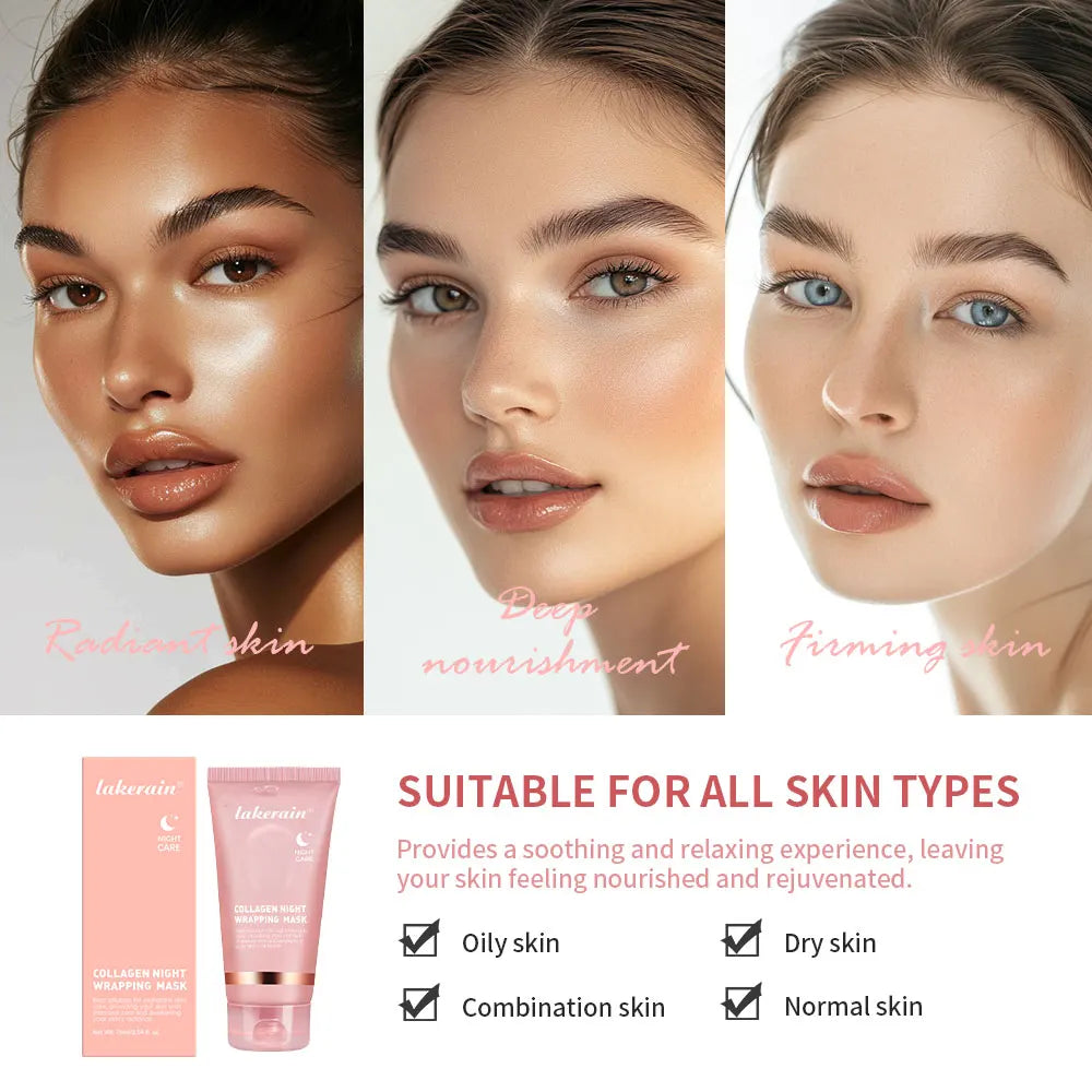 Ibcccndc Collagen Overnight Wrapping Peel Off Facial Mask Hydration