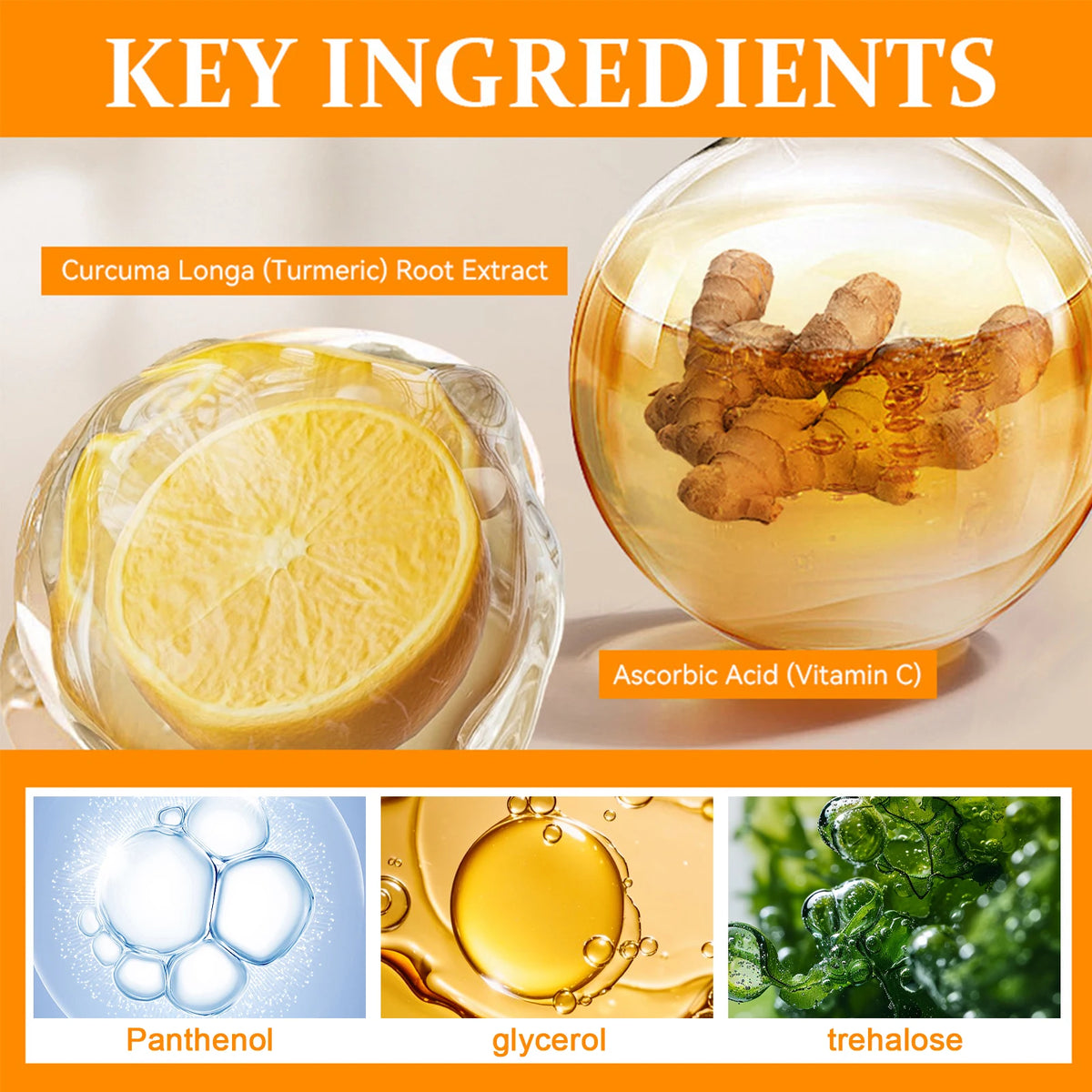 Amococo Turmeric Vitamin C Exfoliating Body Scrub Shower Gel
