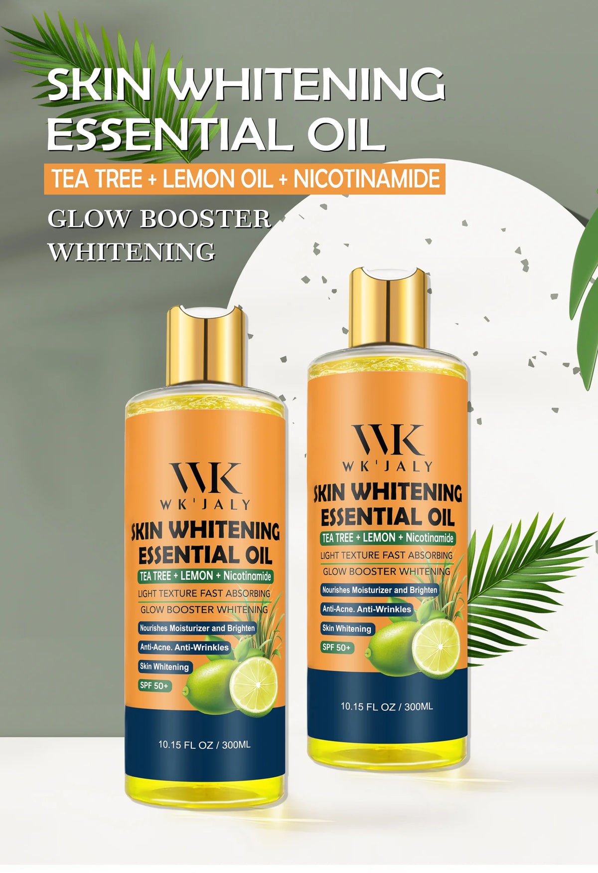 WK JALY Brightening Body Oil For Moisturized Smooth Looking Skin