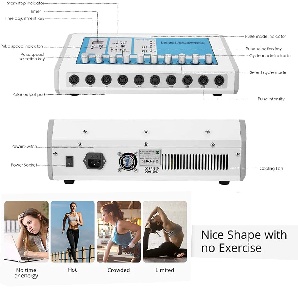 AOKO EMS Muscle Stimulator Electric Massage And Relaxation Machine