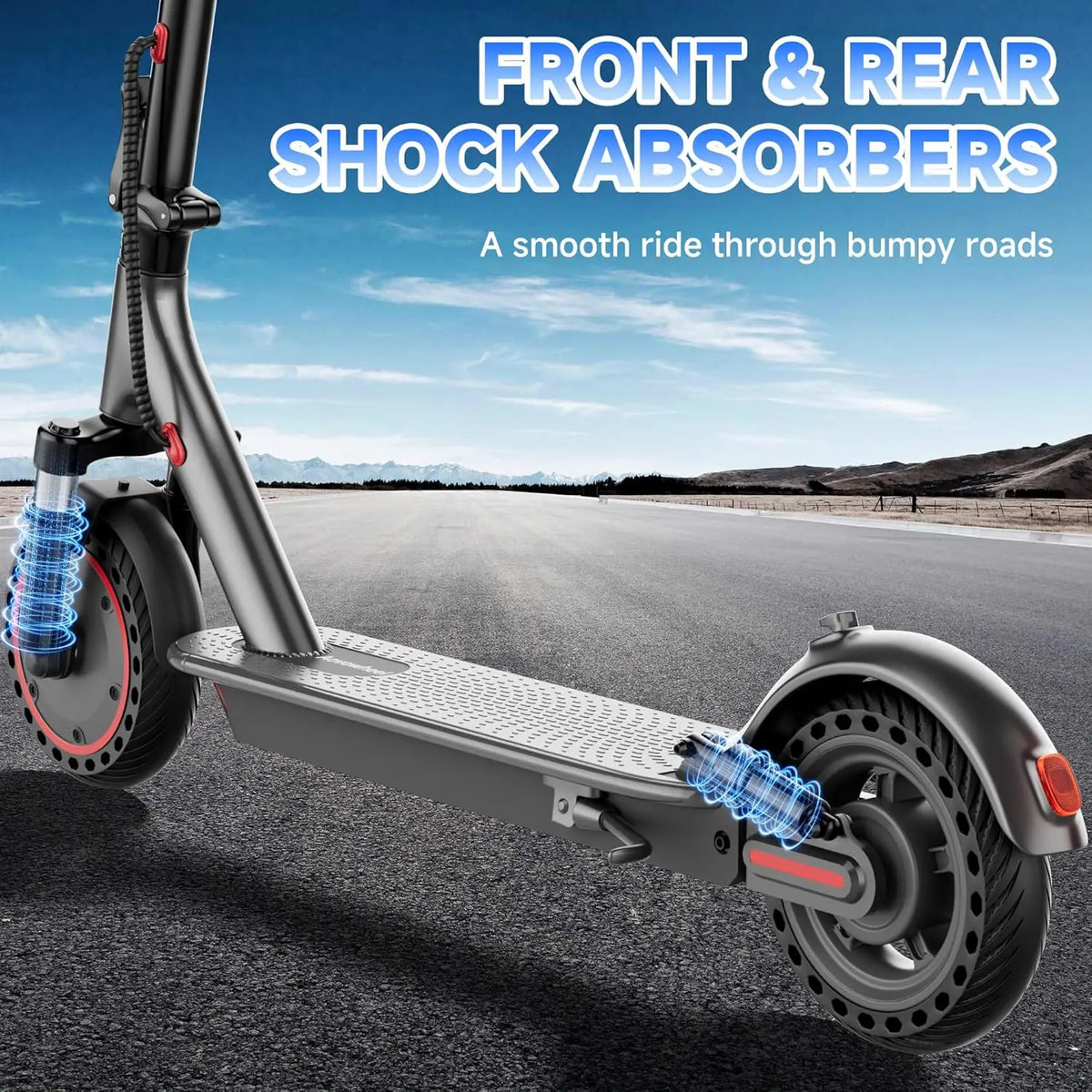 AOVOPRO Foldable Electric Scooter With Powerful Motor And App Control