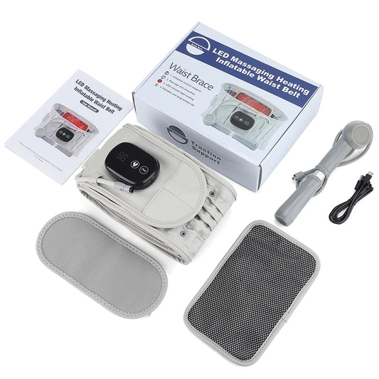 PASTSKY Rechargeable Lumbar Traction Back Massage Heating Support