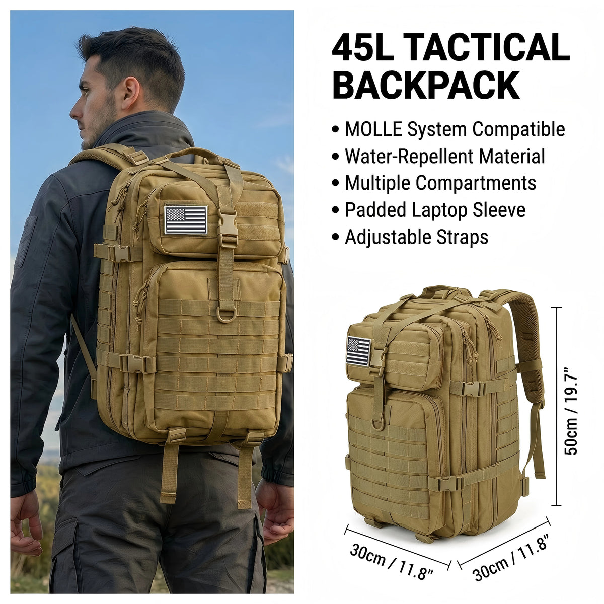 ReFire Gear Tactical Hiking Backpack For Outdoor Travel