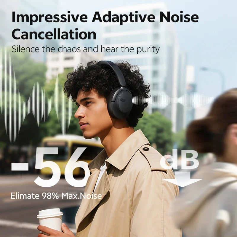 QCY H3S Wireless Headphones With Noise Cancellation And Spatial Sound