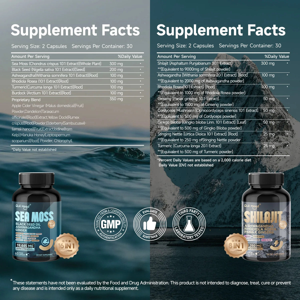 Quit Mood Shilajit With Ginseng Ashwagandha Rhodiola And Turmeric