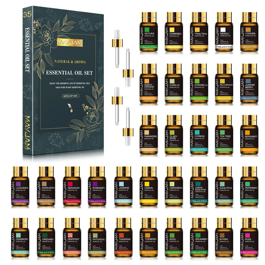 MAYJAM Essential Oils Set For Aromatherapy And DIY Candle Making