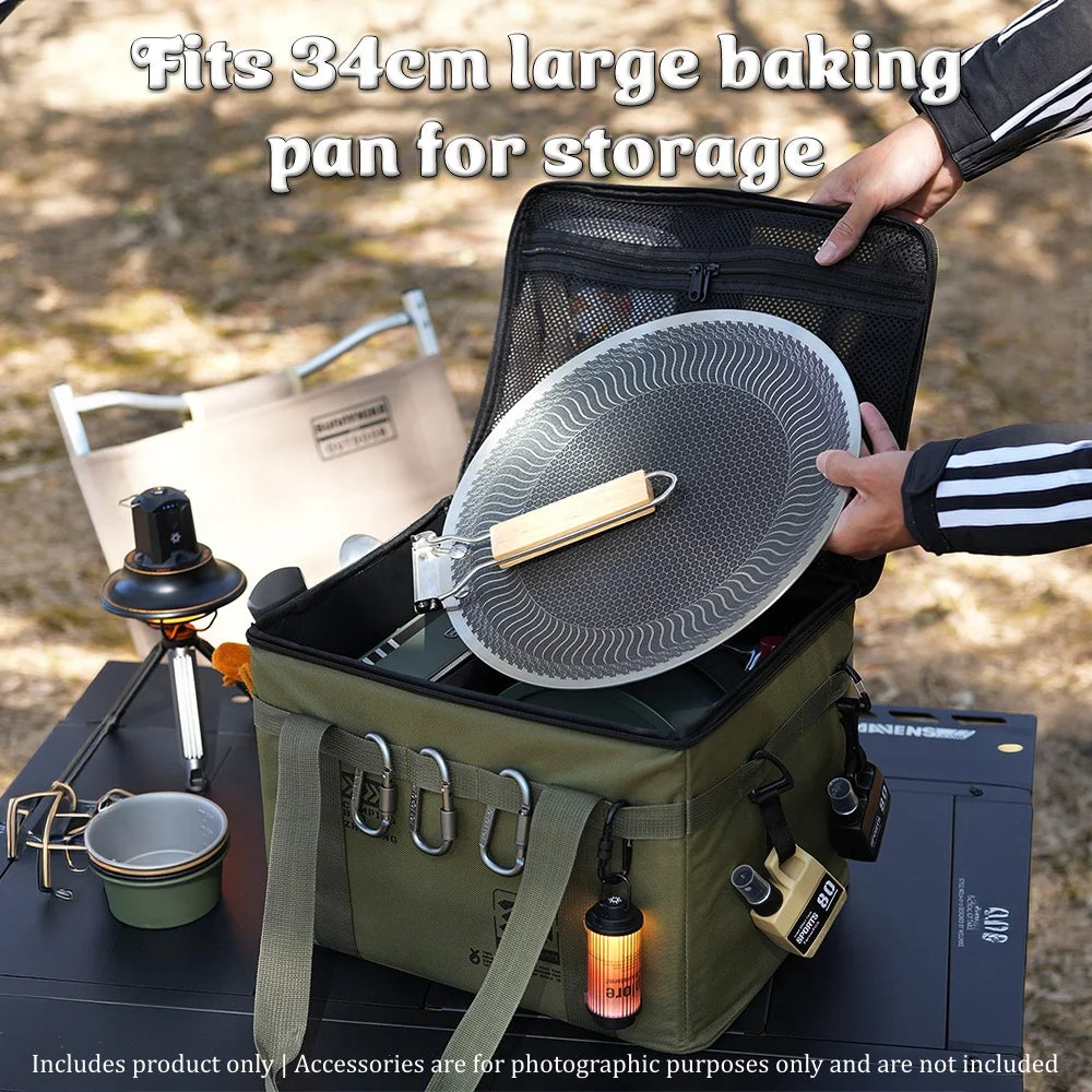 Heavy Duty Camping Storage Organizer For Cookware And Outdoor Gear