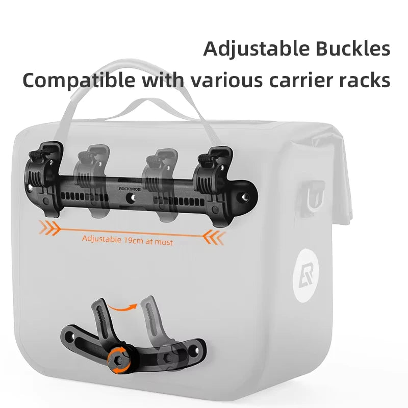 ROCKBROS Waterproof Foldable Bicycle Rear Rack Bag For MTB Travel