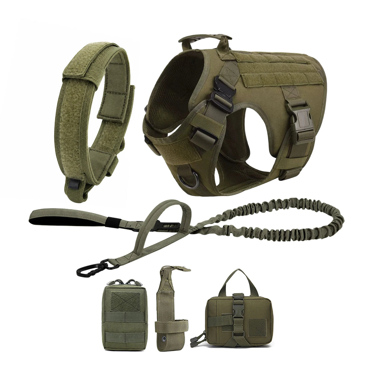 PETRAVEL Tactical Dog Harness With Leash For Training And Walking