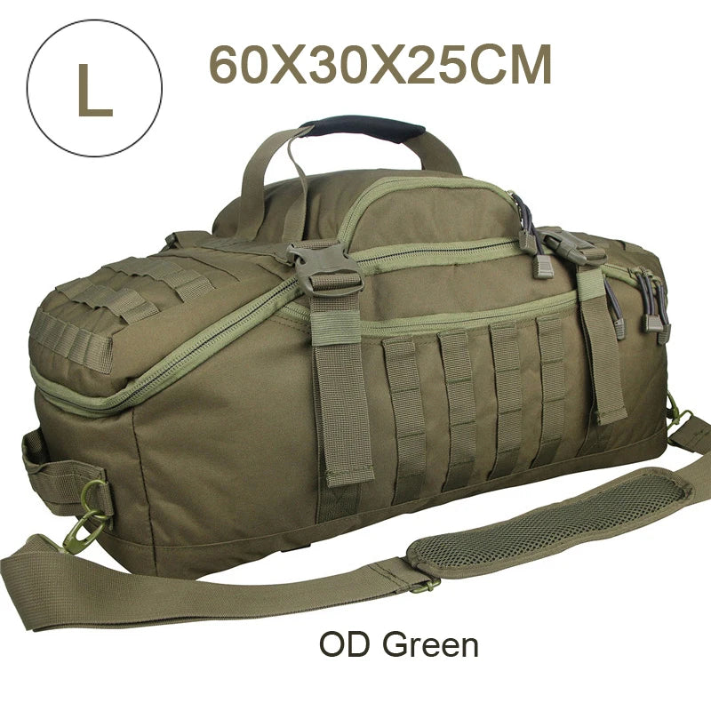 LQARMY Waterproof Convertible Travel Duffel Bag Backpack Shoulder Carry