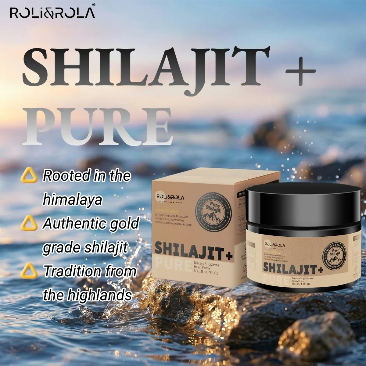 ROLI ROLA Pure Himalayan Shilajit Resin Dietary Supplement