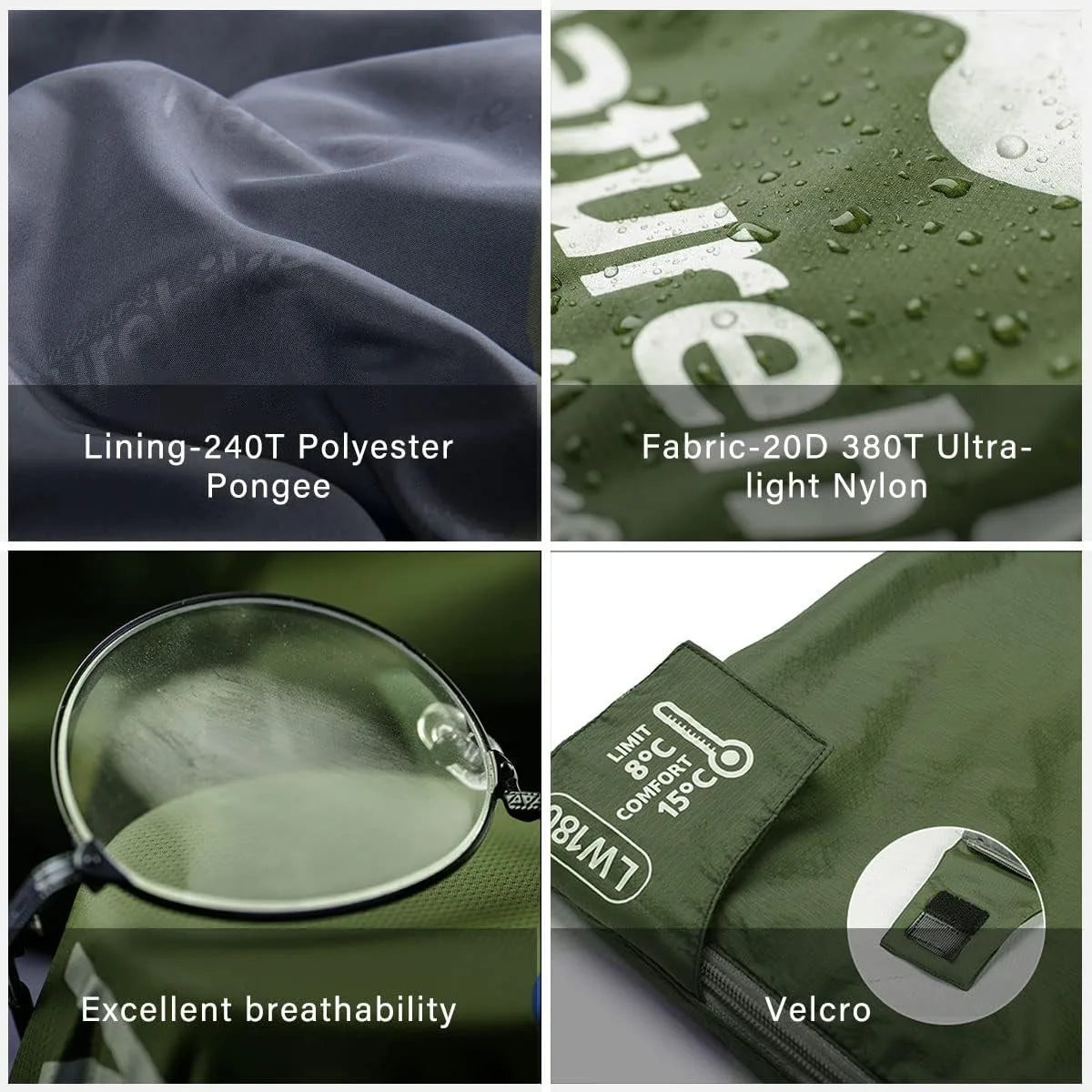 Naturehike Ultralight Envelope Sleeping Bag for Summer Camping