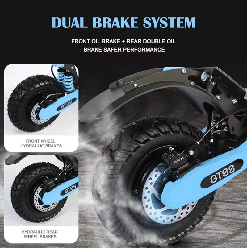 Arwibon 5600W Dual Motor Off Road Electric Scooter With Seat