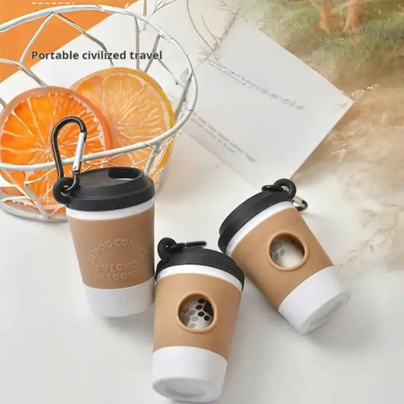Portable Pet Waste Bag Dispenser And Storage Container For Walks