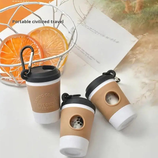 Portable Pet Waste Bag Dispenser And Storage Container For Walks