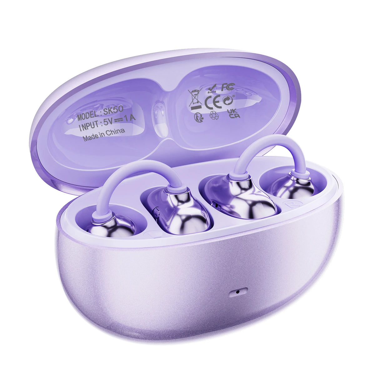 INSONIXN Open Ear Clip Wireless Bluetooth Earbuds With Microphone