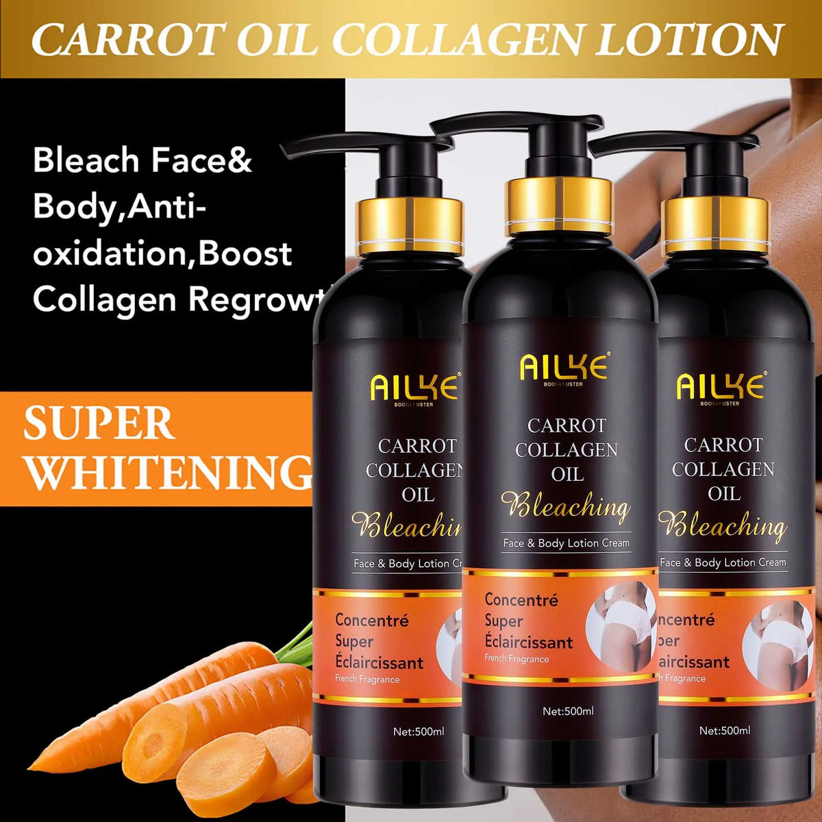 AILKE Collagen Skincare Set For Brightening And Even Skin Tone