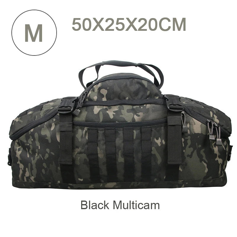 LQARMY Waterproof Convertible Travel Duffel Bag Backpack Shoulder Carry