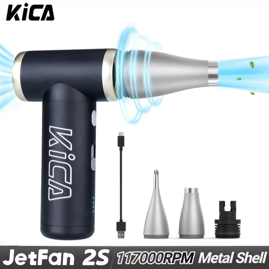 KiCA JetFan 2S Rechargeable Portable Air Blower for Outdoor Use