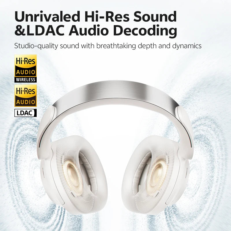 QCY H3S Wireless Headphones With Noise Cancellation And Spatial Sound