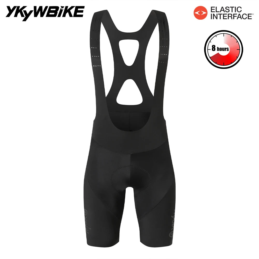YKYWBIKE Mens Cycling Bib Shorts With 3D Padded Comfort