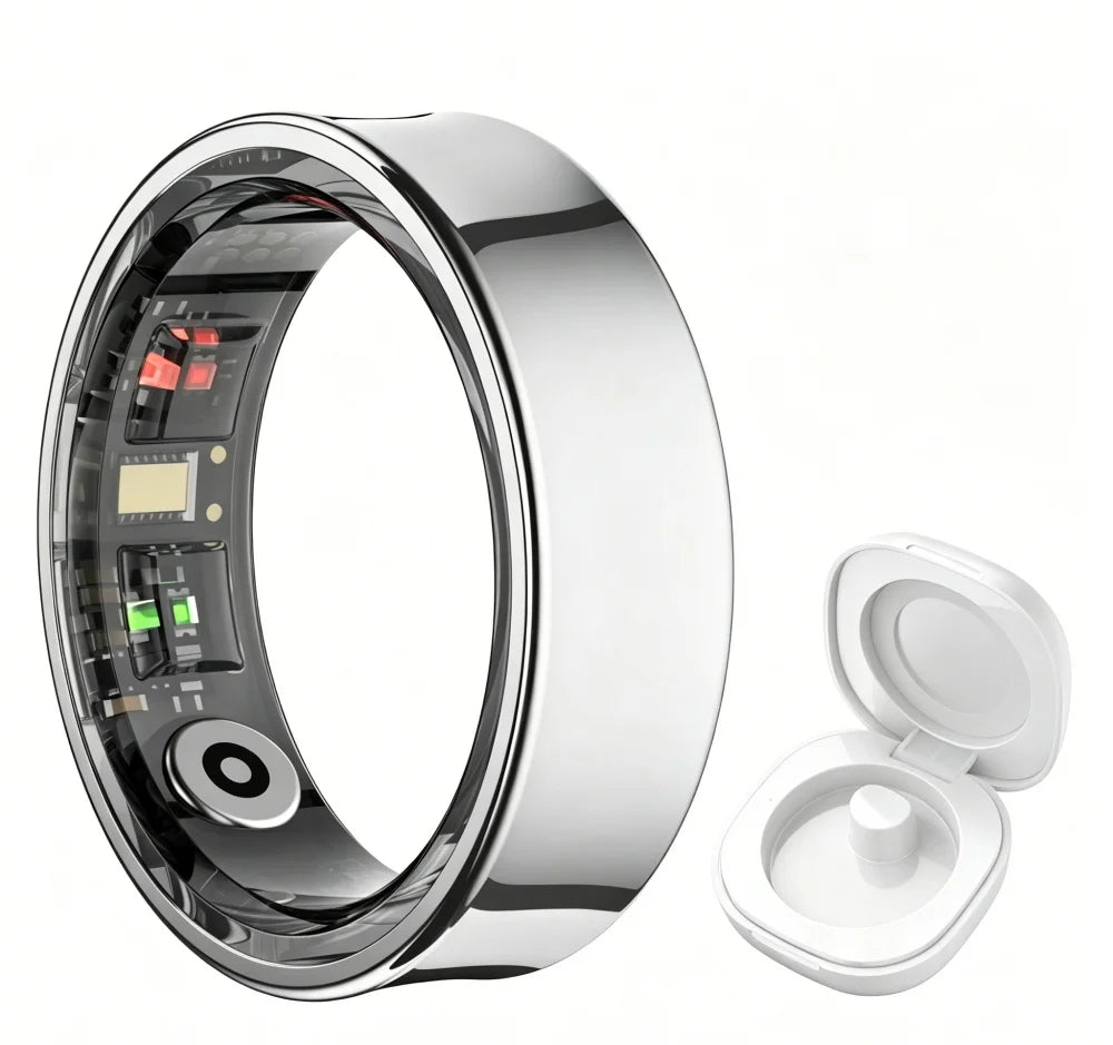 Smart Ring Health Monitor With Activity Tracking And Waterproof Design