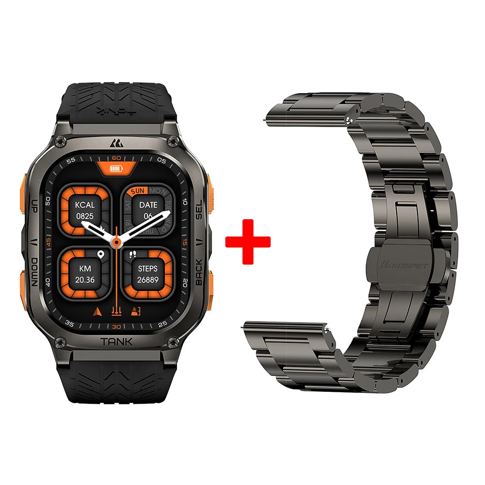KOSPET Tank M3 Ultra GPS Smartwatch Bluetooth Calling Health Tracking