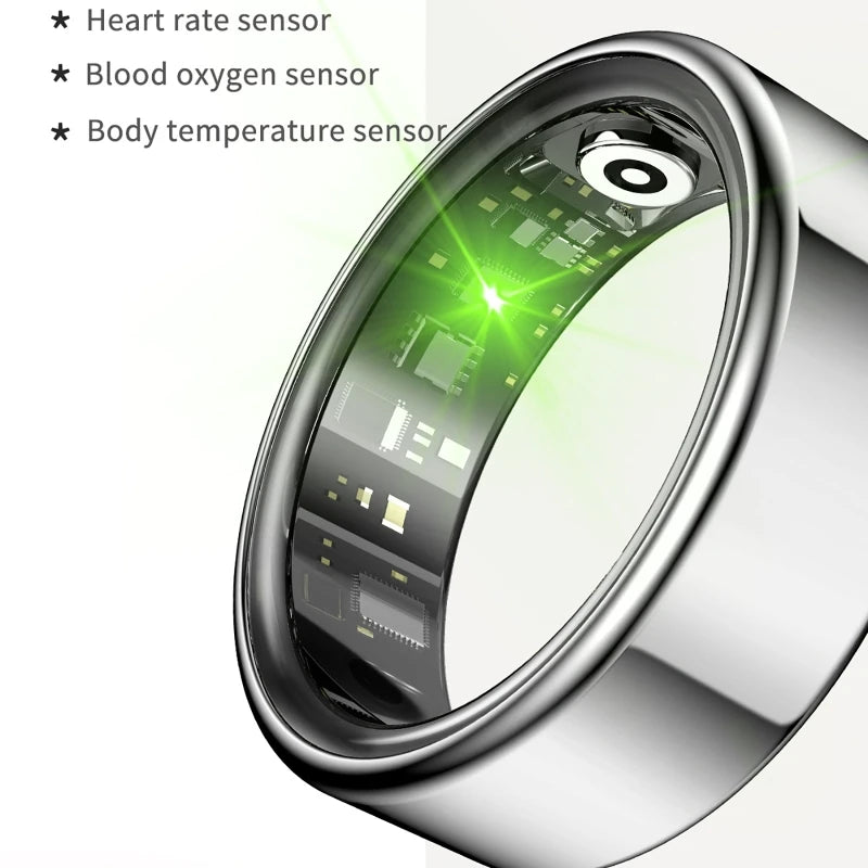 Smart Ring Health Monitor With Activity Tracking And Waterproof Design