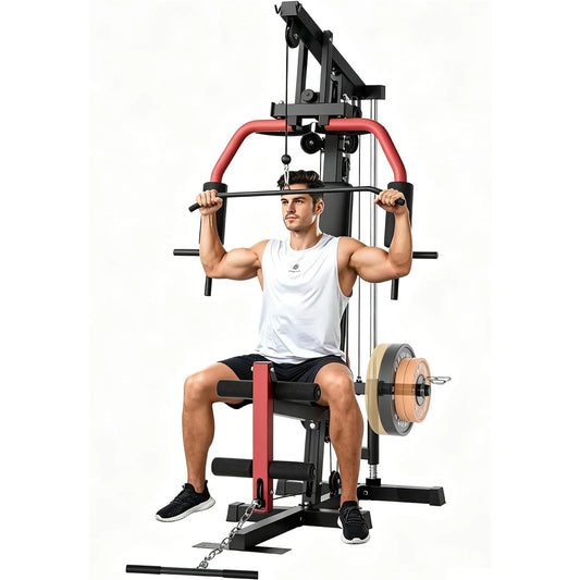 HiMISS 5 In 1 Home Gym Strength Training Machine System