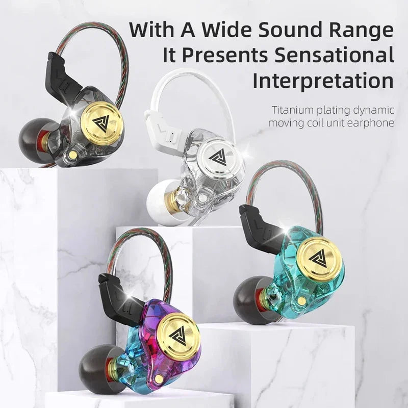 QKZ AK3 Wired Earphones With Microphone And HiFi Sound
