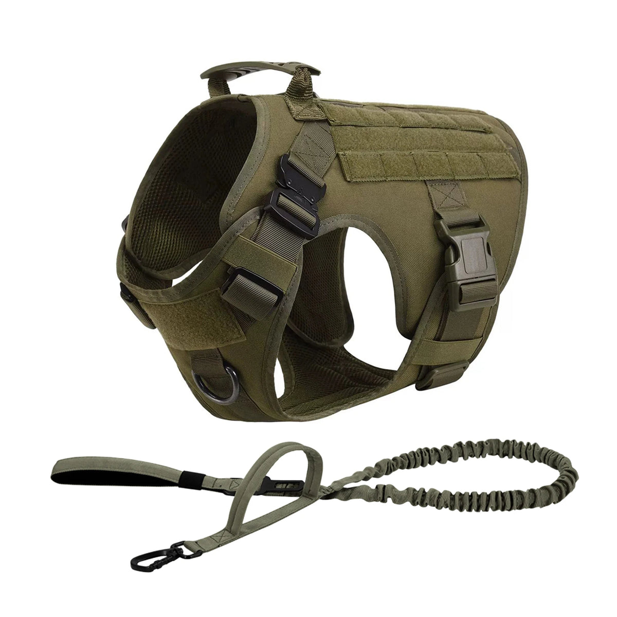 PETRAVEL Tactical Dog Harness With Leash For Training And Walking