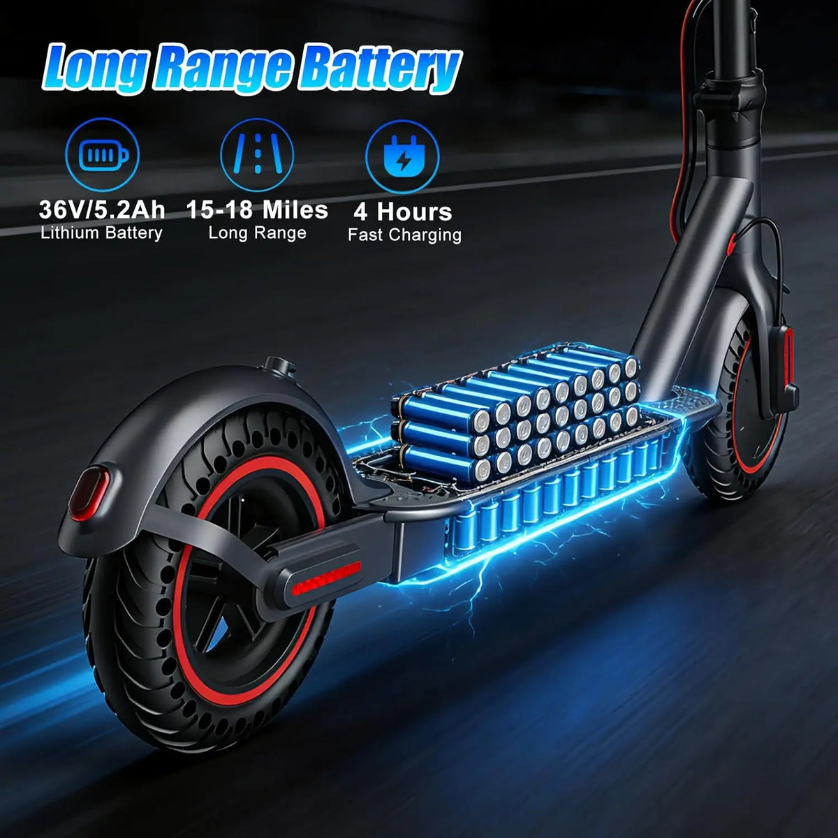 OBX Electric Scooter With App For Adults With Foldable Design