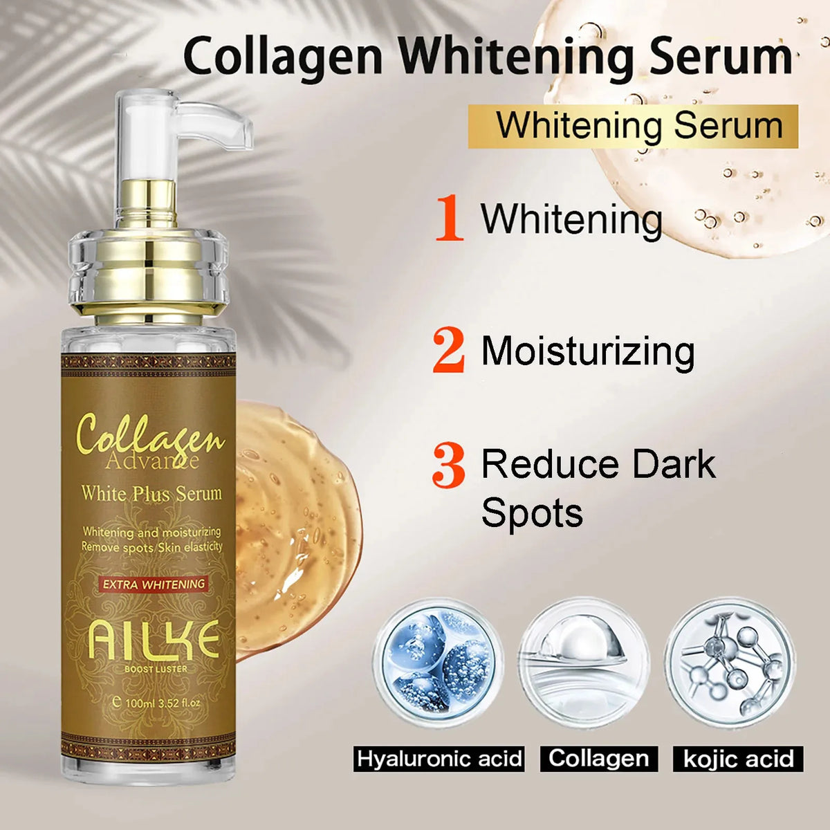 AILKE Collagen Skin Care Set With Moisturizing Brightening Formula