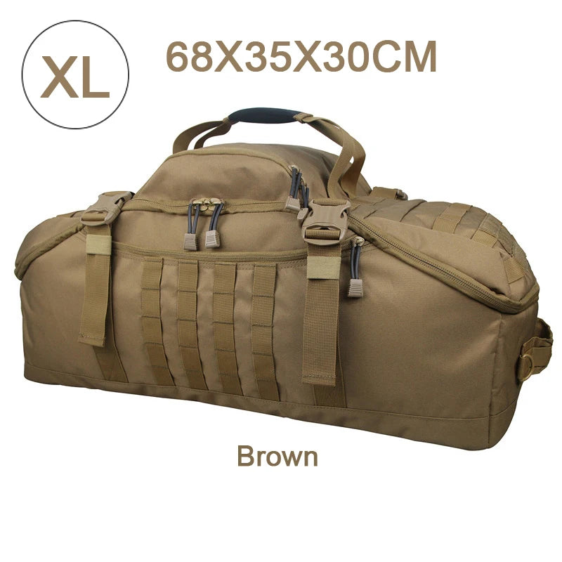 LQARMY Waterproof Convertible Travel Duffel Bag Backpack Shoulder Carry