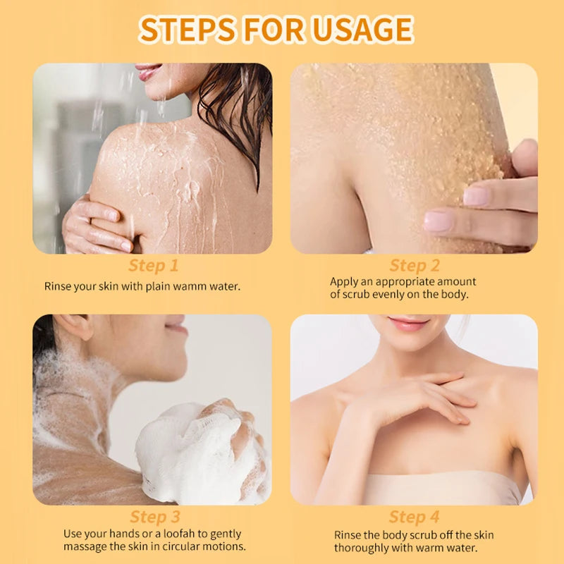 Amococo Turmeric Body Scrub for Exfoliating and Smooth Skin