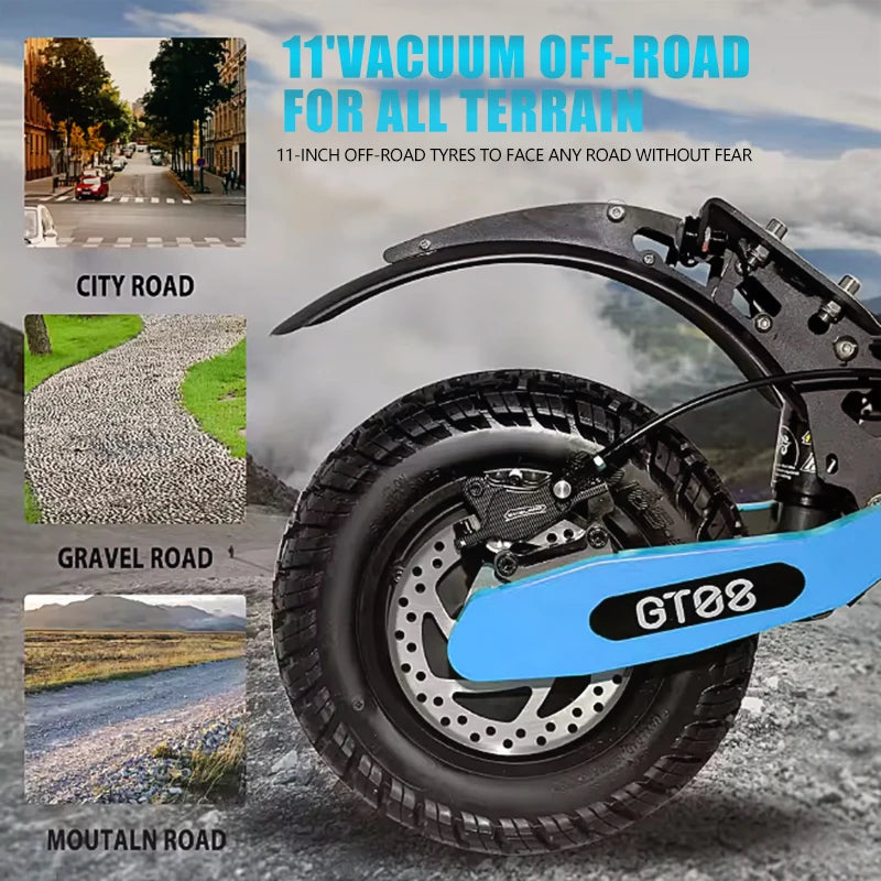 Arwibon 5600W Dual Motor Off Road Electric Scooter With Seat
