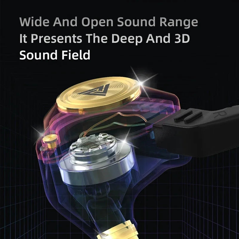 QKZ AK3 Wired Earphones With Microphone And HiFi Sound