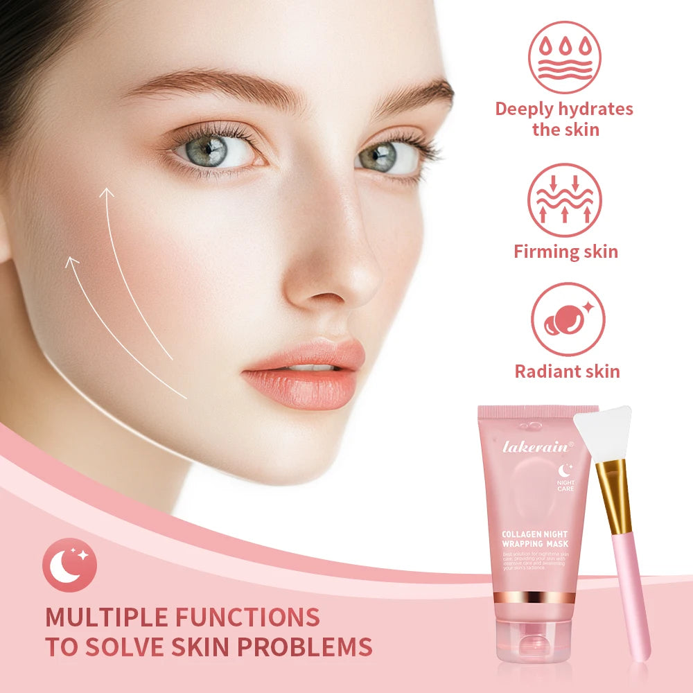 Ibcccndc Collagen Overnight Wrapping Peel Off Facial Mask Hydration