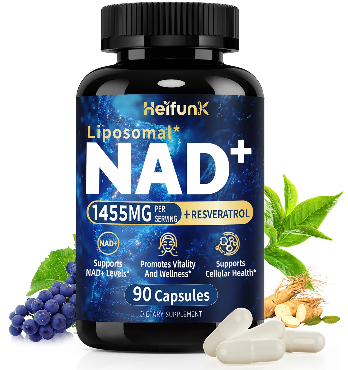 BIYODE Liposomal NAD Plus Supplement For Cellular Health Support