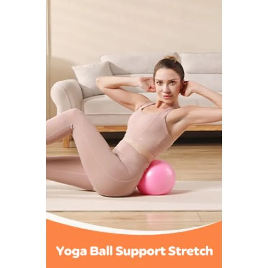 Pilates Kit With Mini Ball Yoga Rings And Resistance Bands
